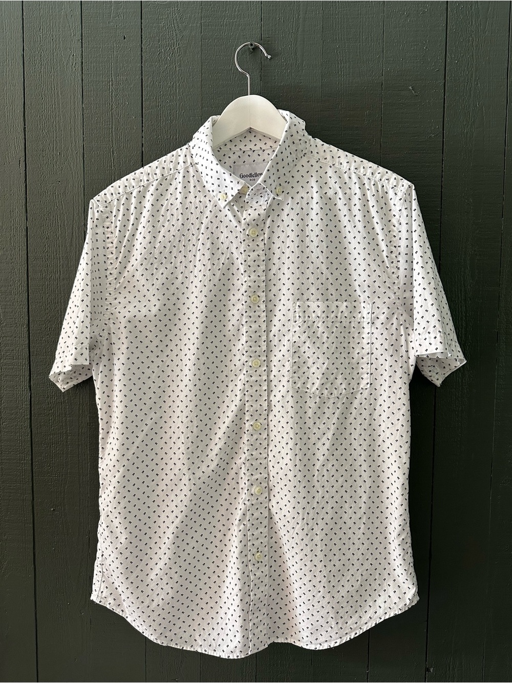 Goodfellow & Co Men's Short Sleeve Patterned Shirt